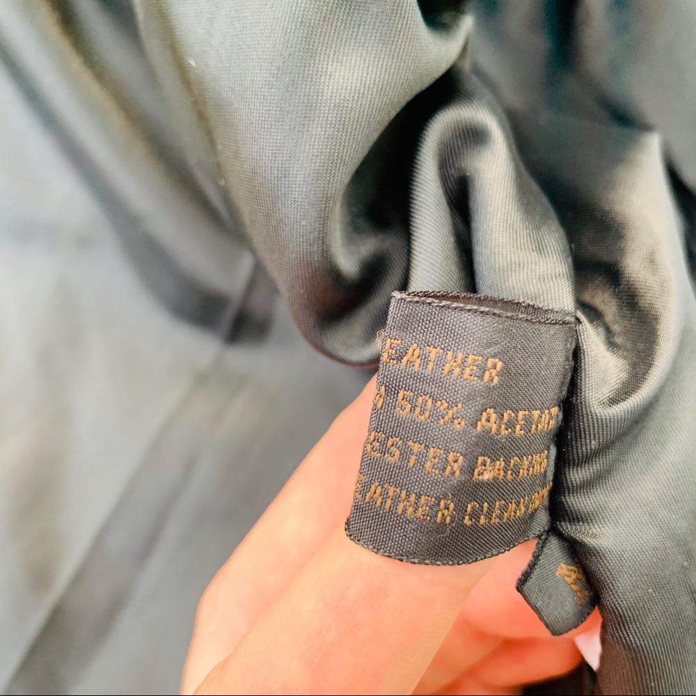 Vintage Genuine Butter Leather Black Bomber Jacket - Picture 9 of 16